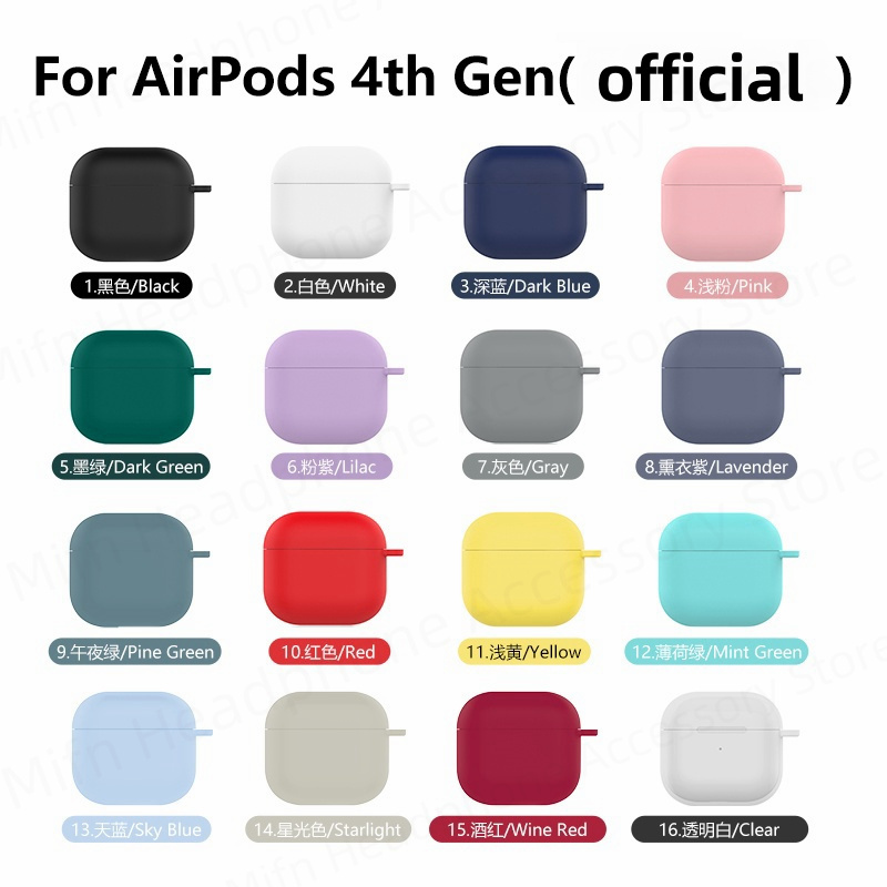 Para nuevos airpods 4 funda para auriculares apple funda protectora de silicona líquida para airpods 4 funda para auriculares inalámbricos Bluetooth