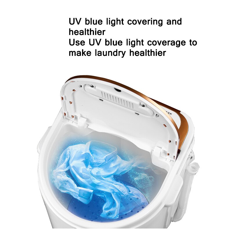 Lavadora eléctrica semiautomática XPB45 integrada, para lavandería y deshidratación, para dormitorio y hogar