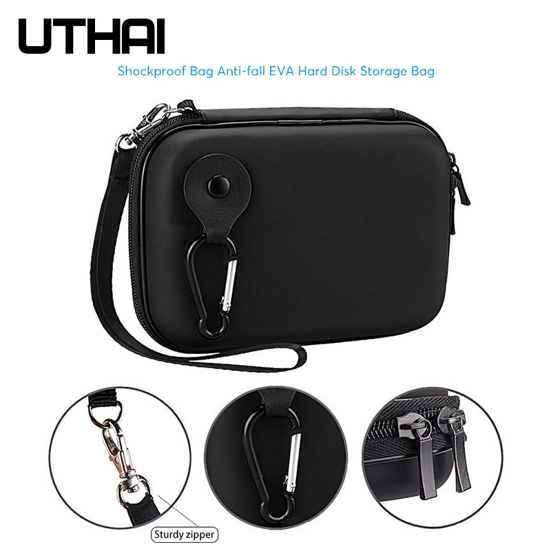 UTHAI T28 2.5" HDD Case Protect Bag EVA Box for Hdd Hard drive cover enclosure Power Bank Pouch Box Cable Mouse Storage Bag