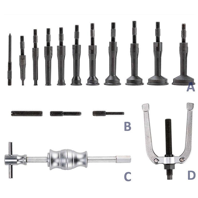 16pcs Bearing Extractor Puller Set Blind Inner Bearing Removal Set