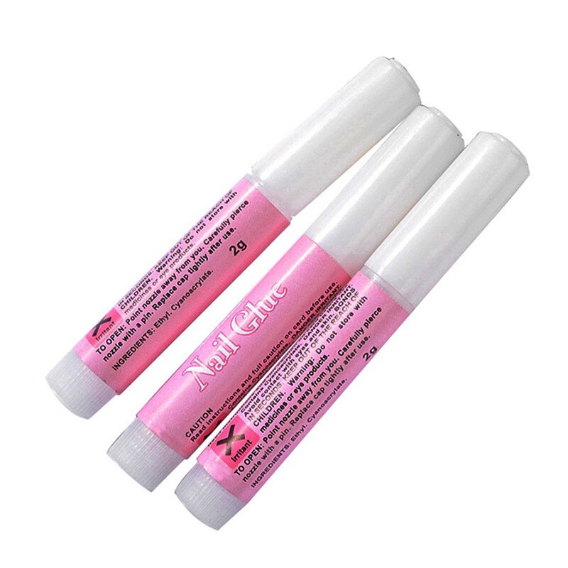 Pegamento para uñas postizas, accesorios de extensión de uñas postizas, 10 unids/set por juego