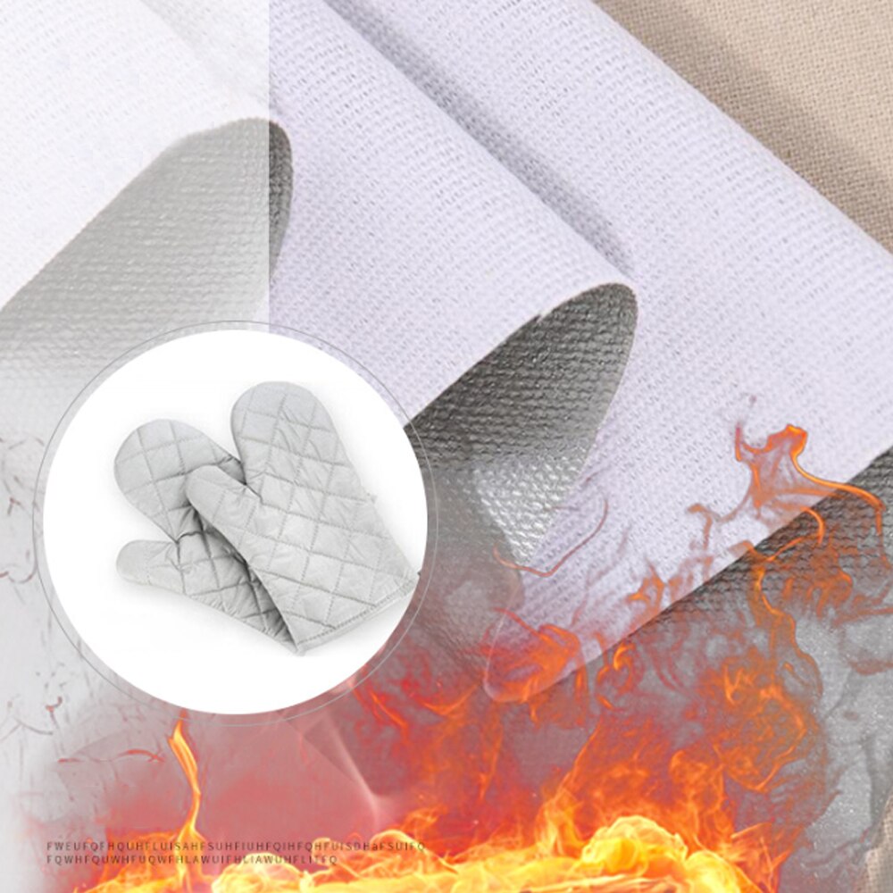 Brandhæmmende flammehæmmende stof sølvbelagt varmebestandig termisk isoleret vandtæt til ovnhandsker ovnhandsker