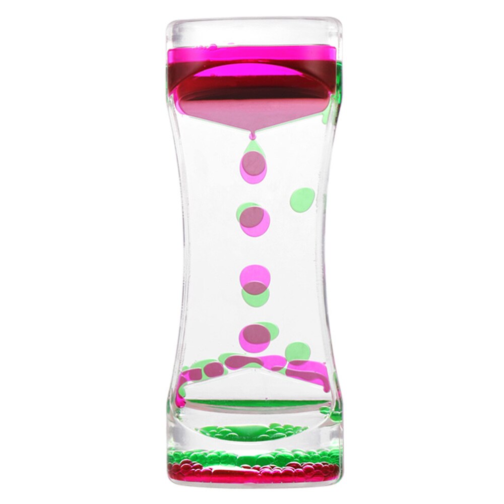 Bubble Zandloper Action Vloeibare Timer Bureau Decor Ambachtelijke Kunst Voor Thuis: Pink Green