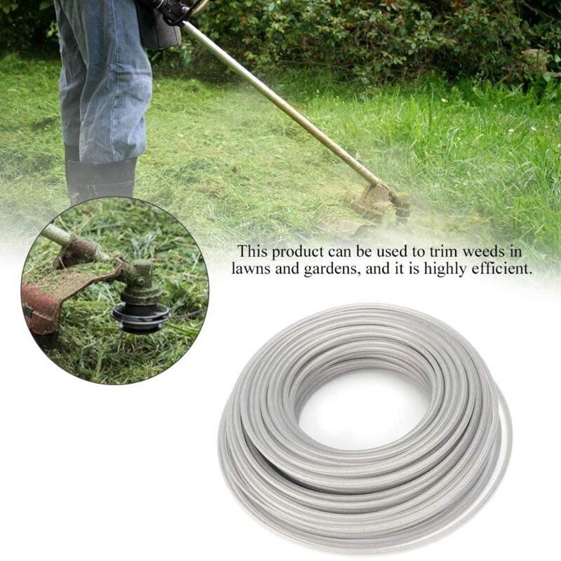 Lawn Mower Wire Rope Stainless Steel Wire Cable Low Noise Better Effect Lawn Mower Wire Rope 45m