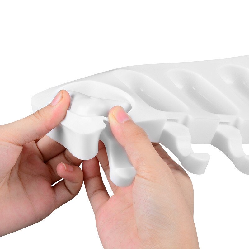 Silicone Ice Cream Mold DIY Homemade Wooden Stick Freezer Juice Forms For Ice Cream Tray Popsicle Barrel Maker Ice Cream Tools