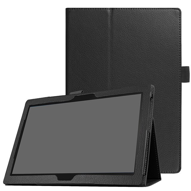 Etui na Lenovo Tab 4 10 TB-X304F TB-X304N TB-X304L 10.1 Tablet Funda szczupła stojak PU skórzana klapka dla Lenovo Tab4 10 etui: Black
