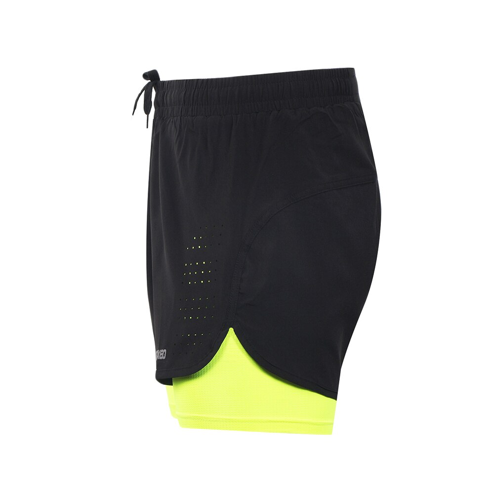 Arsuxeo B179 Heren Running Shorts Jogging Sneldrogend 2-In-1 Ademend Actieve Training Oefening Fietsen Shorts langer Liner