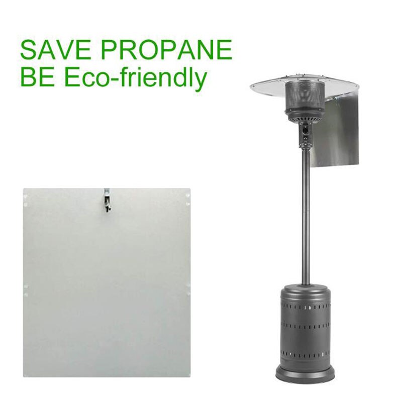 Chauffe-terrasse réflecteur bouclier radiateurs extérieurs pour Patio Propane et gaz naturel