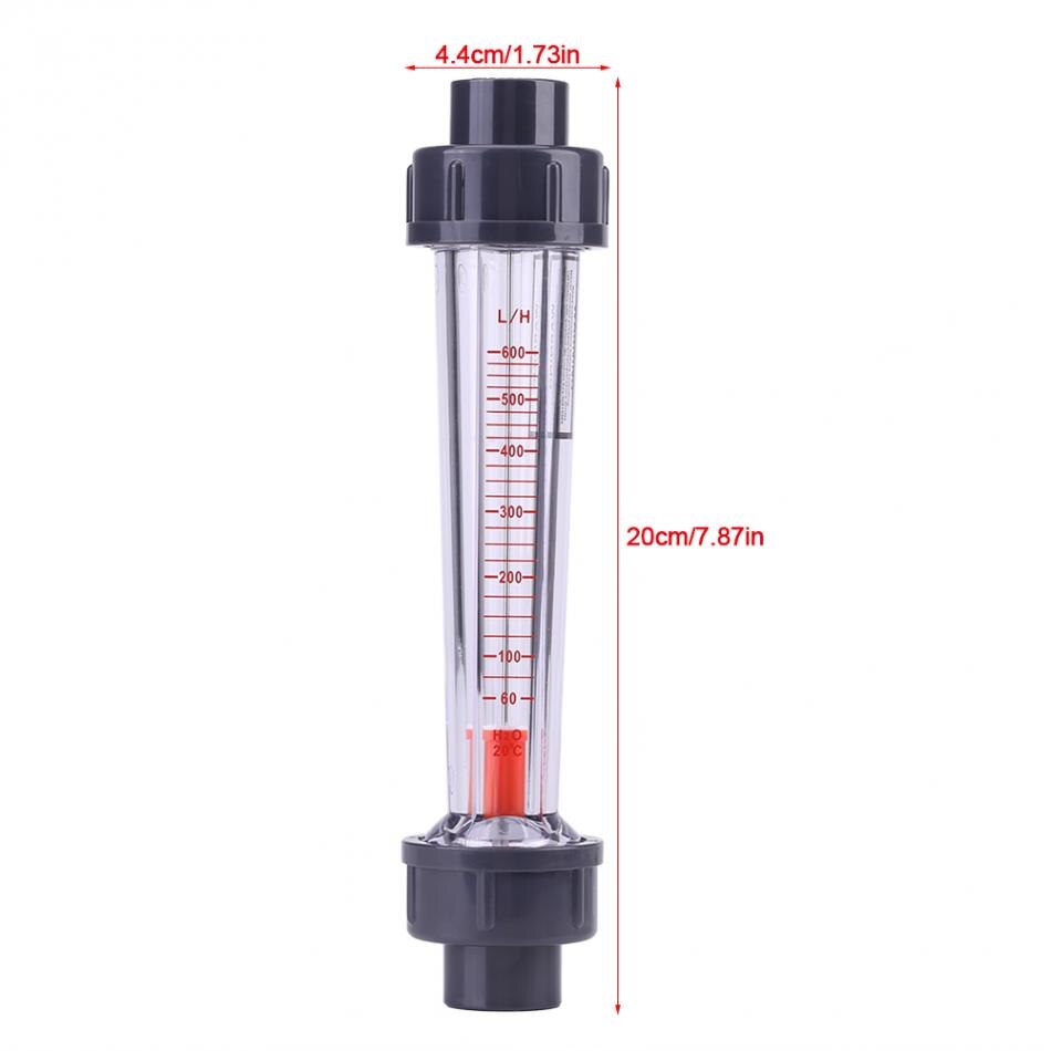 60-600/H Water Flowmeter Tube Type Flowmeter Instantaneous Flow Meter LZS-15 Flow Meter Measuring Tools
