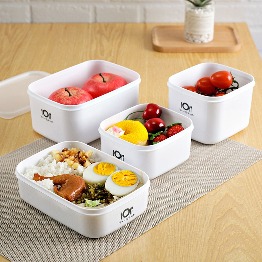 Food Fresh Storage Box Containers Kitchen Fridge Organizer Case Removable Drain Plate Tray For Keep Fruits Meat Fish Vegetables