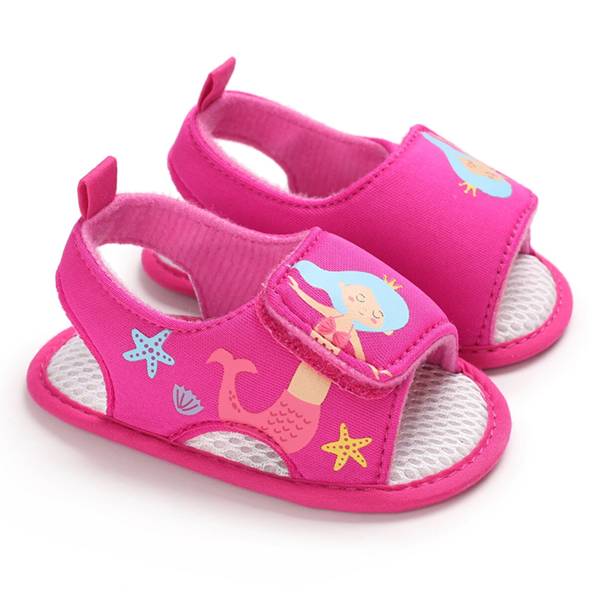 Schattige babymeisjes zomer cartoon olifant patroon zachte zool schoenen peuter sandalen 0-18m
