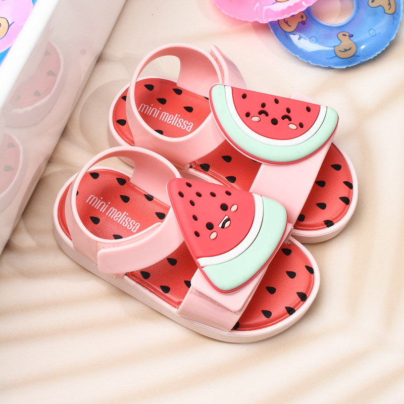 sommer freundlicher Sandalen Ananas Obst Baby Avocado Mädchen Schuhe Für freundlicher Mädchen Sandalen Baby Kleinkind Weiche Nicht-Unterhose Sandalen: Rosa / uns10 (Einlegesohle 17CM)