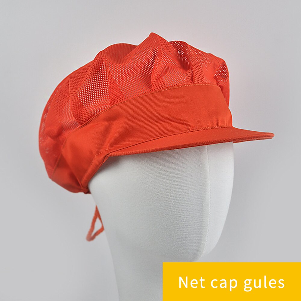 Breathable Mesh Chef Hat Men Women Restaurant Kitchen Cap Baking Hotel Food Service Waiter Cook Hats Food Factory Fast Food Caps: 4