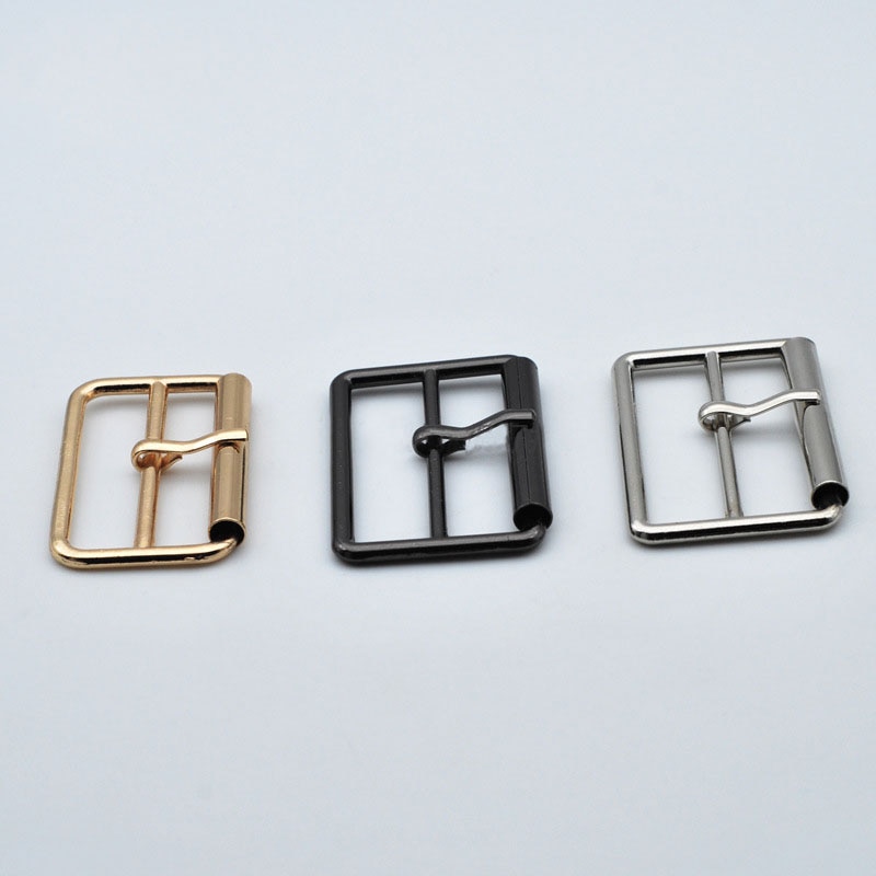 10pcs/lot 20mm/30mm/35mm/40mm Gold Silver Square Metal Belt Buckles Clothes Shoes Bag Adjust Belt Buckle