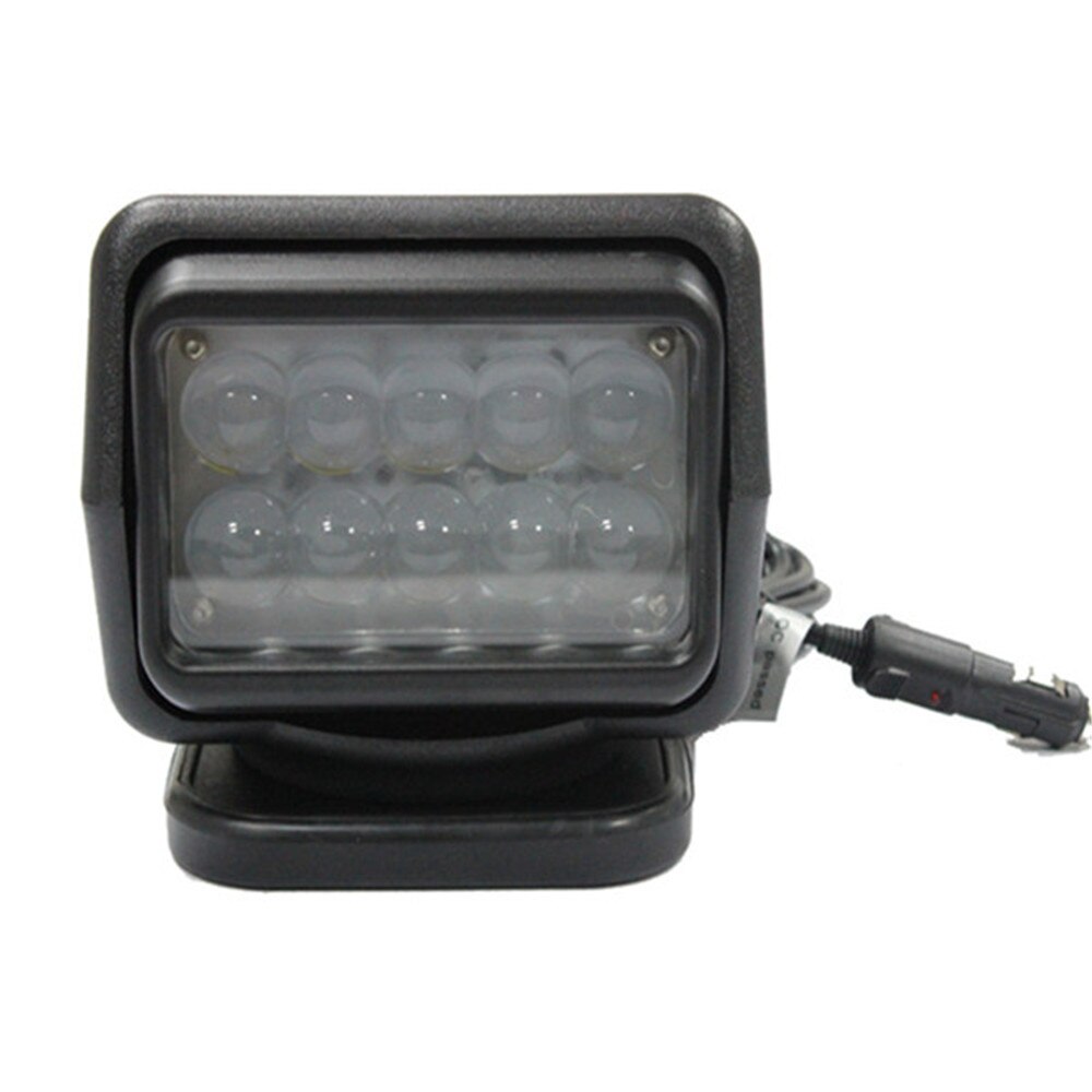 Projecteur Led avec télécommande, 50W, 7 pouces, 12V, 24V, Spot pour travaux, camion, bateau, SUV, pêche Marine, camping, 1 pièce