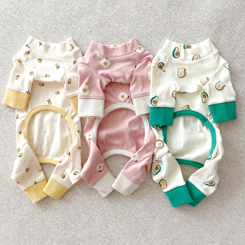 Pet Wit Ei Kleding Zomer Dunne Puppy Vier-Legged Kleding Teddy Kat Dieptepunt Shirt Modieuze Hond Kleren