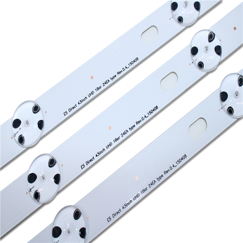Neue Bausatz 3 Stck 8LED 850mm LED-hintergrundbeleuchtung streifen für LG 43UH6030 43UF640 UF64_UHD_A 43LH60FHD 43UF6407 43UH610V 43UH619V 43UH603V