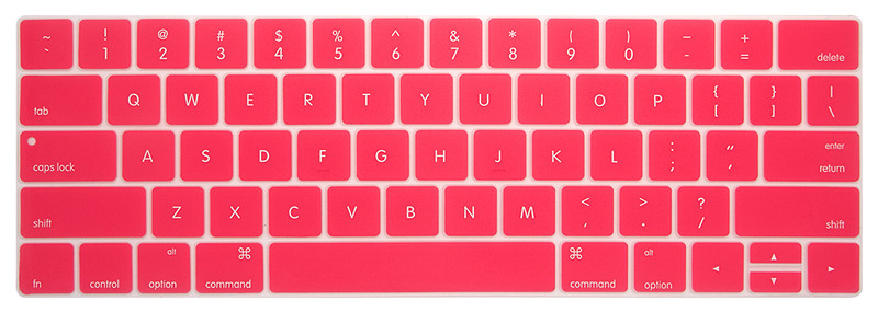 Keyboard Cover for MacBook Pro with Touch Bar 13" or 15" (A2159 A1989 A1990 A1706 A1707) Silicone Skin: pink