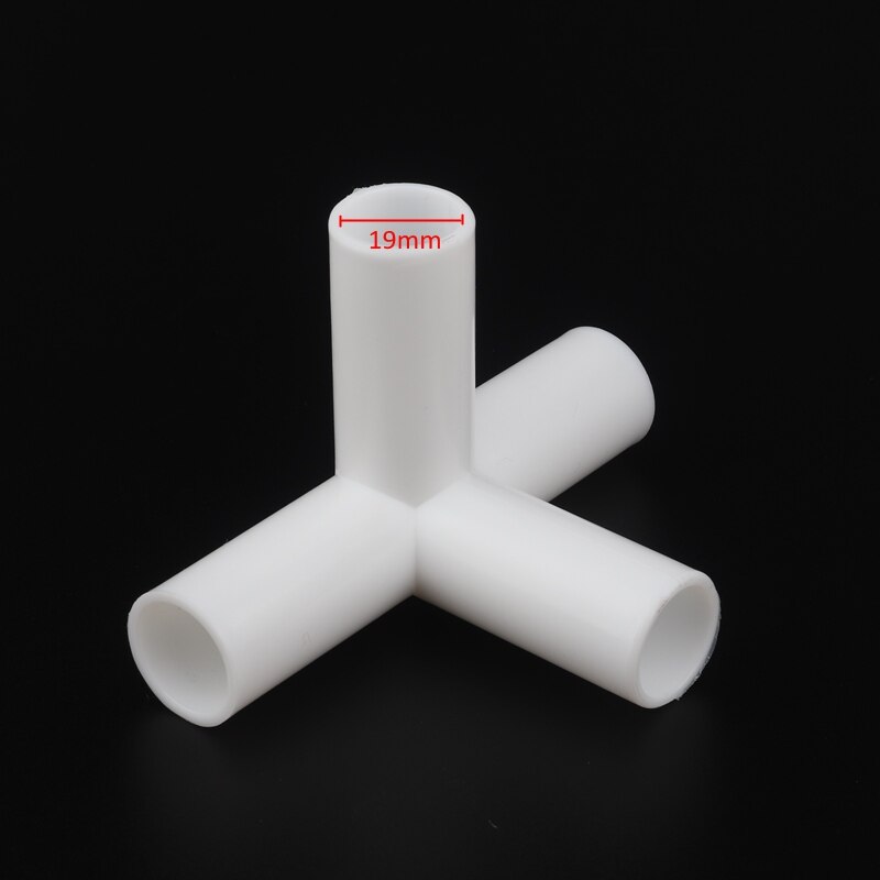 19mm 20mm PVC Straight Elbow Tee Connector Four Way Joint 90 120 135 degree PVC Pipe Adapter Wardrobe Tent Shoe Rack Fittings: Four Way