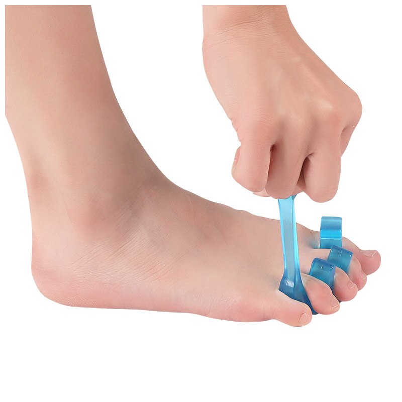 3 Gaten Teenseparators Eversie-Corrector Vinger-Separator Duim Herhaald Siliconen Sebs Zachte Pijn-Veilig Verlichten 2pcs Rechtzetten