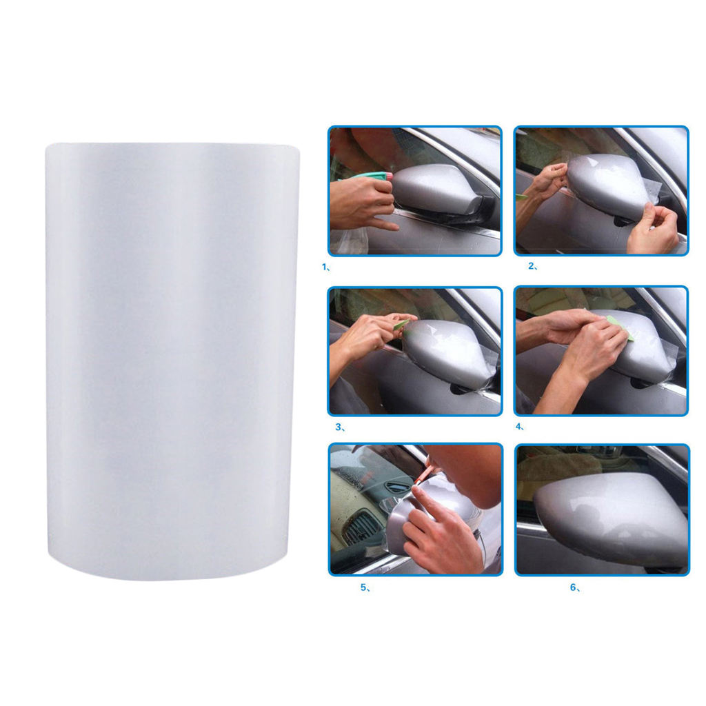 Película de cubierta de borde de alféizar de placa de puerta de coche, antiarañazos pegatina de PVC transparente,