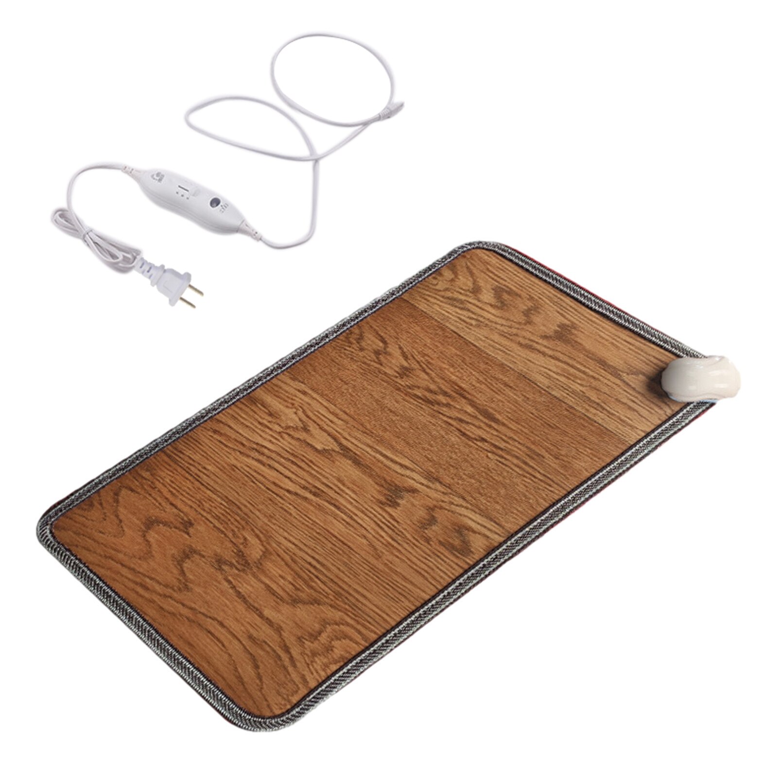 220V Office Heating Foot Mat Warmer Leather Electric Heating Pad Warm Feet Thermostat Carpet Household Warming Tools Feet Warmer