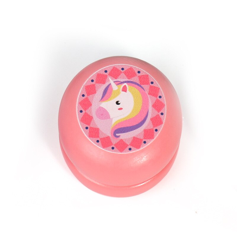 Bambini Yo-Yo Yo-Yo Carino immagini di Animali di Legno Yo-Yo Giocattoli Interessante Creativo Yo Yo Giocattoli Per I Bambini di legno Yoyo Palla: unicorn