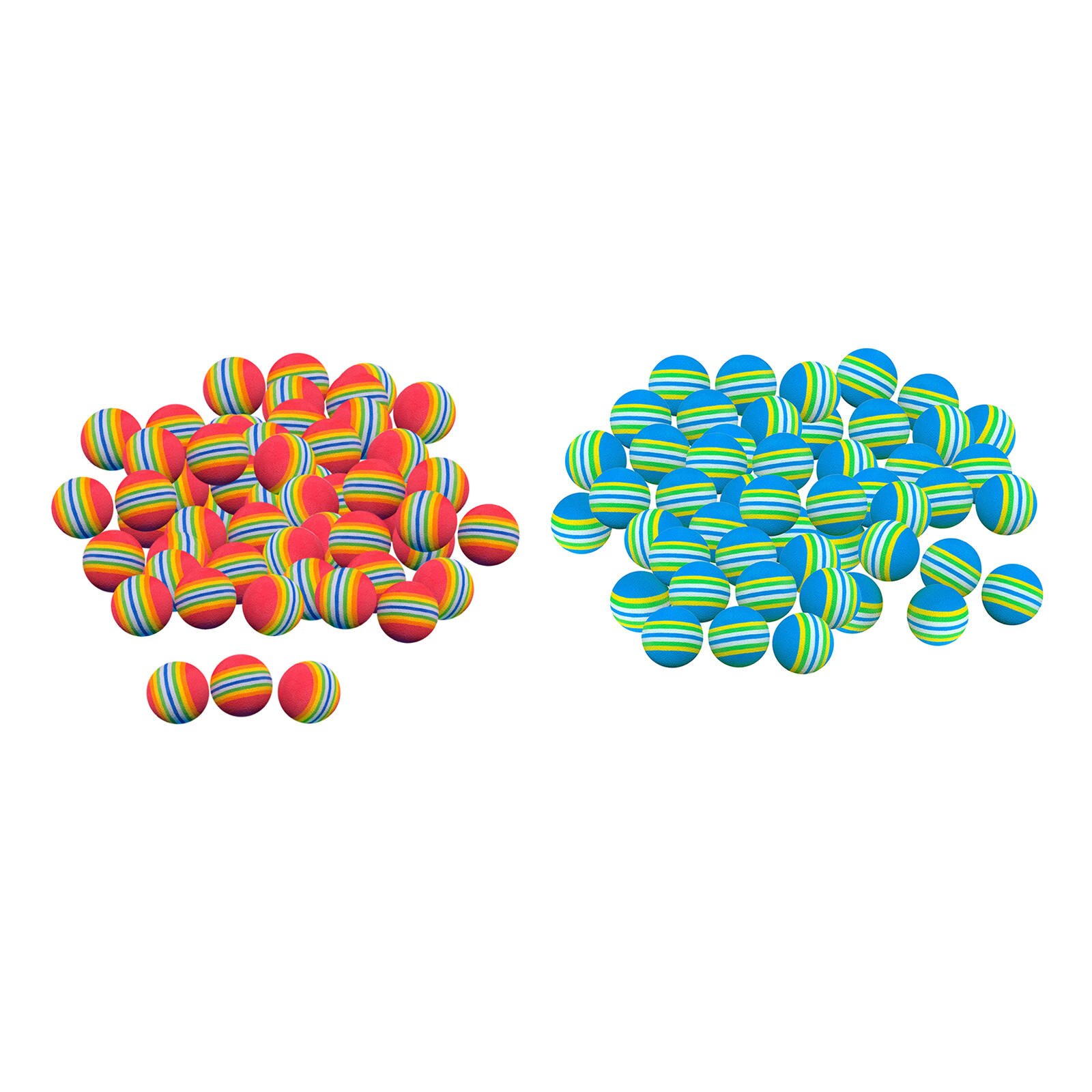 50 Stks/set 42Mm Zachte Eva Foam Golfballen Regenboog Spons Training Ballen Indoor Golf Practice Bal Training Aid Indoor praktijk