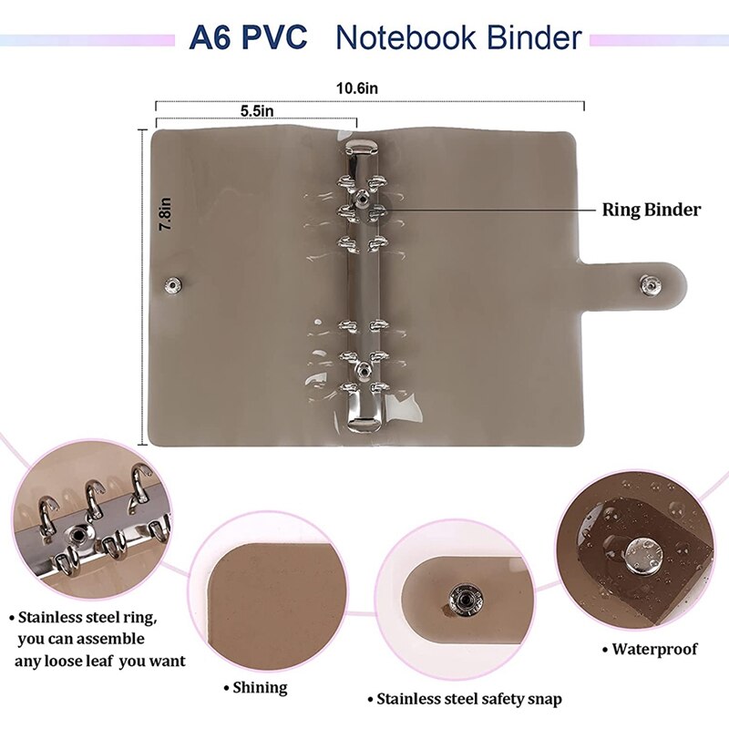 Budget Bindmiddel Envelop Systeem Kosten Budget Lakens, A6 Pvc Zakken, Opbergzakken, Alfabet Stickers