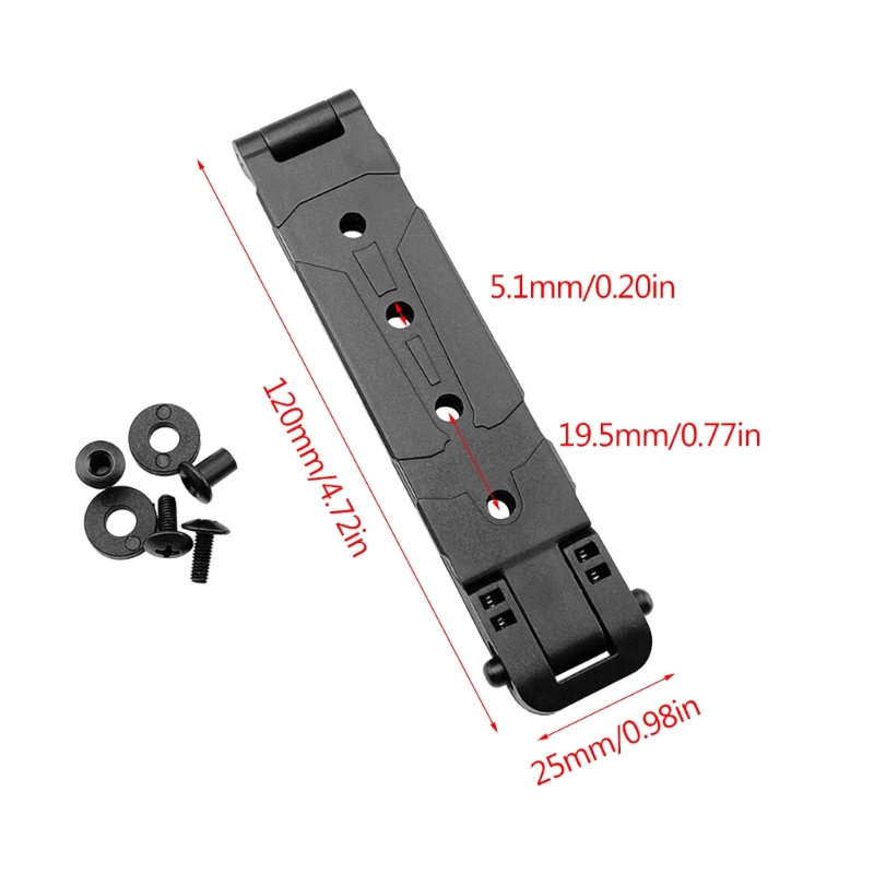 MOLLE-LOK K Schede Clip Clip Gesp Terug Molle Kydex Schede Carrying Schede