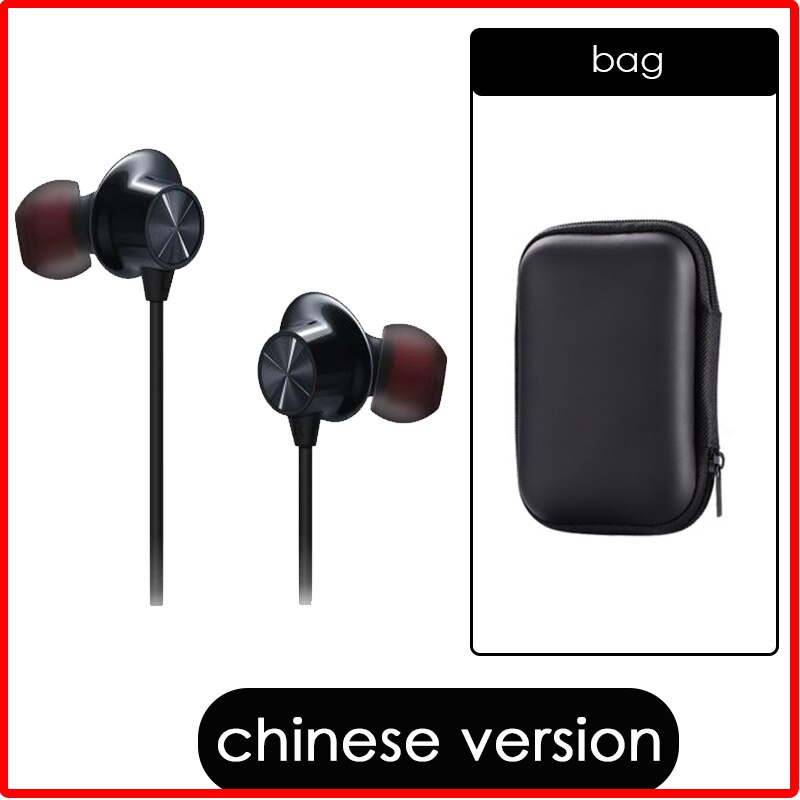Officiella oneplus bullets trådlösa z hörlurar aptx hybrid magnetisk kontroll google assistent snabbladdare för oneplus 8 pro: Svart n svart c