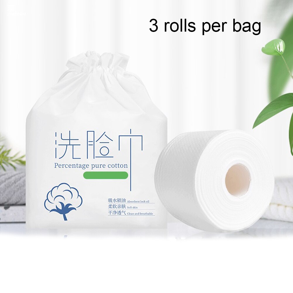 3 Rolls Multipurpose Wegwerp Reiniging Gezicht Handdoek Reizen Cosmetische Katoen Zacht Gezicht Handdoek