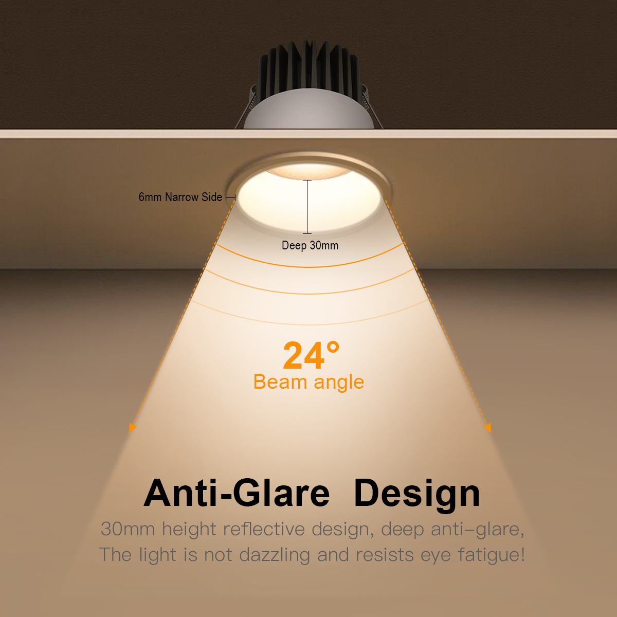 Foco LED de aluminio 5W 7W 9W 12W bombilla de foco LED 110V 220V lámpara empotrable de techo escaparate iluminación decorativa