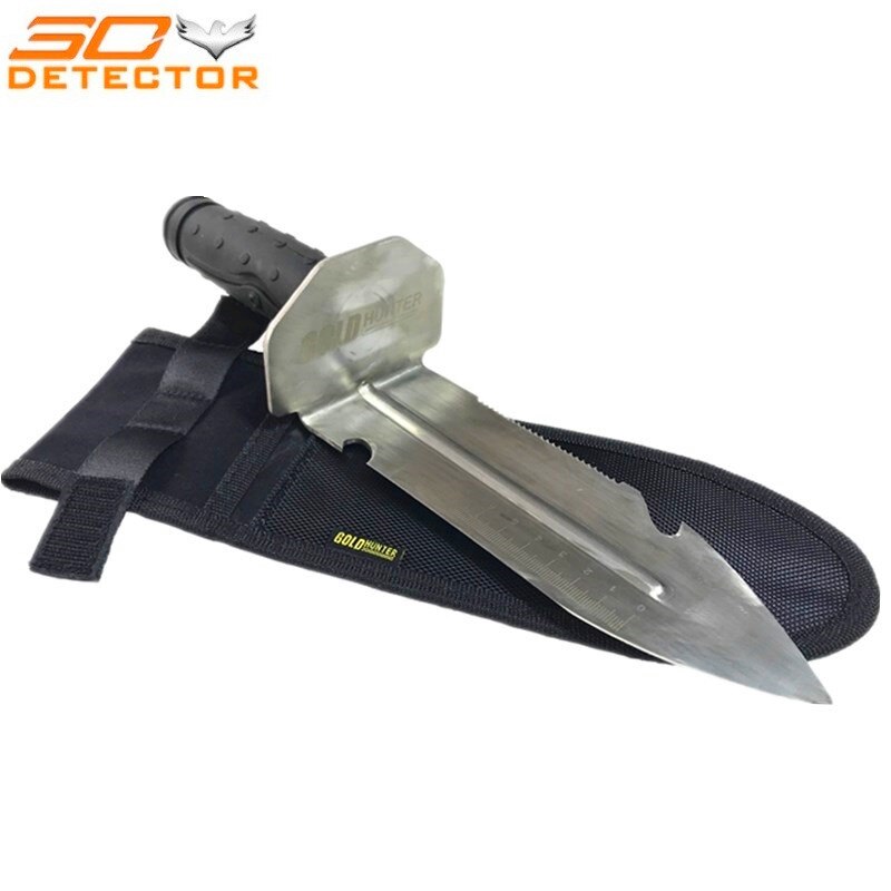 Gold Hunter pinpointer underground gold metal detector digging tool edge digger shovel and stainless steel sand scoop: edge digger