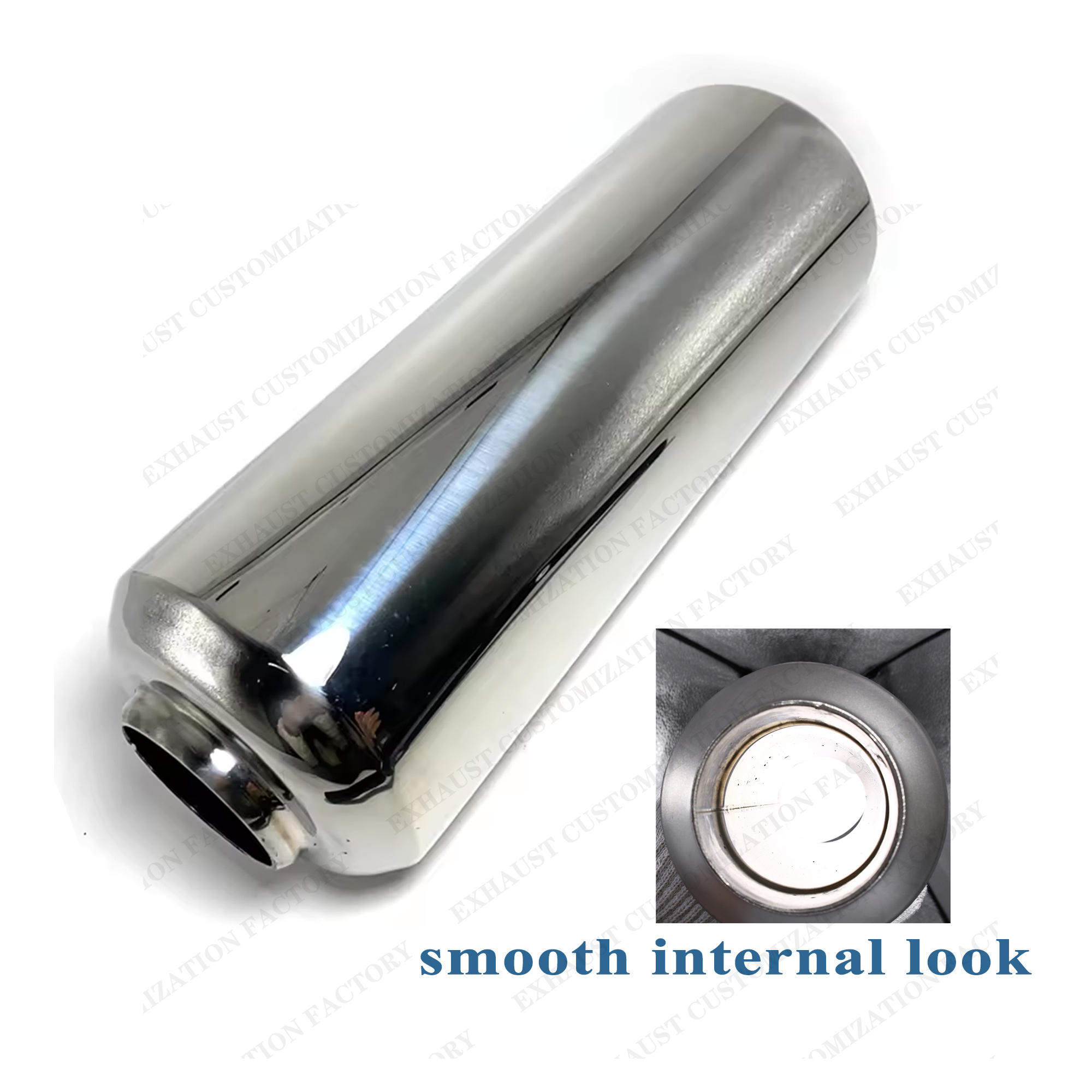 Resonador de escape de rendimiento, silenciador de entrada y salida de 63mm, sistema de escape de superficie en espiral de acero inoxidable 304, accesorios para coche DIY: Verde intenso
