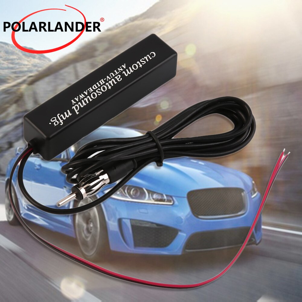 Signal Booster Amp Amplifier for Marine Vehicle Boat RV 12V Signal Antenna Enhance Device Universal Auto Car Radio FM Antenna