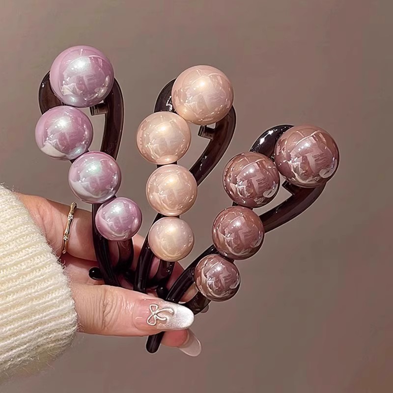 Pinza para el pelo con perlas para mujer, soporte para el pelo largo, pasador de horquilla, adorno para el cabello, diadema, accesorios para el cabello a la
