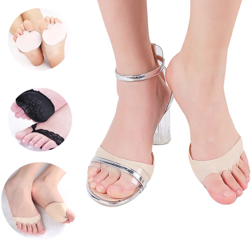 Plantillas de silicona para zapatos, almohadilla para el antepié, soporte para el arco, herramientas para el cuidado de los pies, almohadilla de Gel, Corrector de juanete, separador de dedos, 1-5 pares