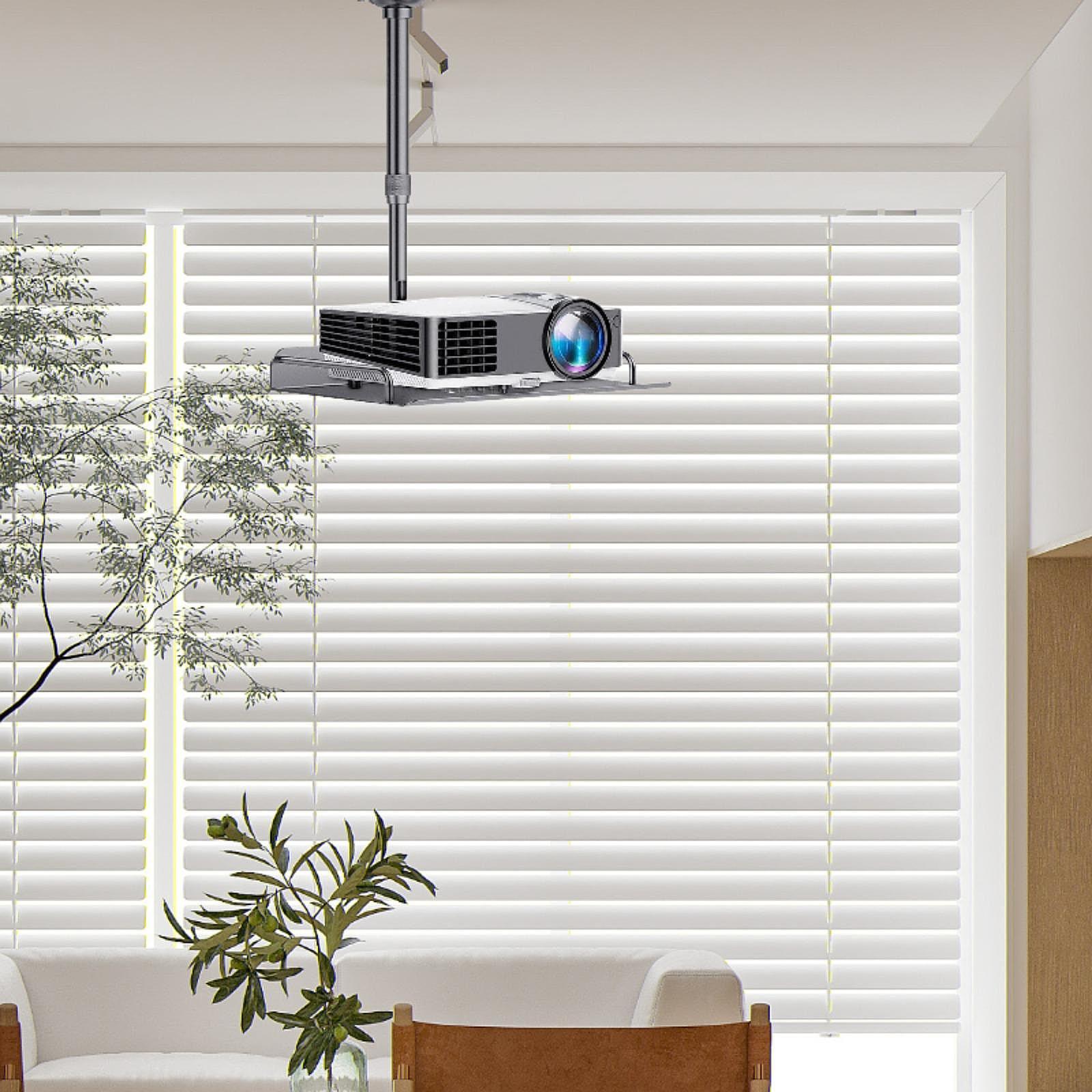 Projector Ceiling Mount Tray Cable Routing Office Bedroom Height Adjustable