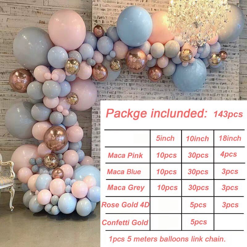 Ohoho Wit Grijs Macaron Ballonnen Guirlande Boog Set Doop & Doop Bruiloft Decoratie Achtergrond Muur Balon Feestartikelen: balloon arch 6