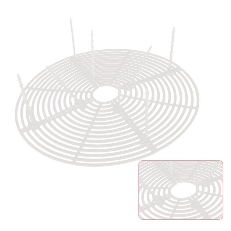 1Pack Bloem Bescherming Accessoires Tuin Plant Pot Bodem Guard Cover Grid Frame Thuis Wit Kan Worden Gesneden