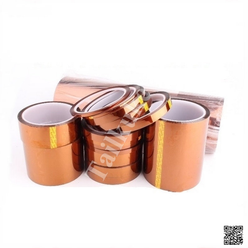Kapton Film Polyimid Kupfer Hohe Temperatur Klebeband für Elektronische Industrie Länge 30M, breite 3mm-25mm
