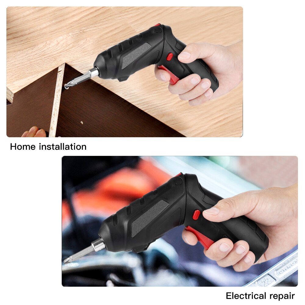 Mini Electric Screwdriver Set Cordless Electric Drill Screwdriver Set Maximum Screw Diameter ABS Material Portable Repair Tool
