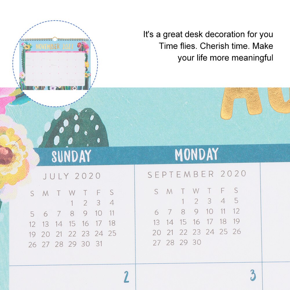 1Pc Calendar Practical Useful Tabletop Calendar Note-taking Calendar Calendar Notepad for Studio Office Home