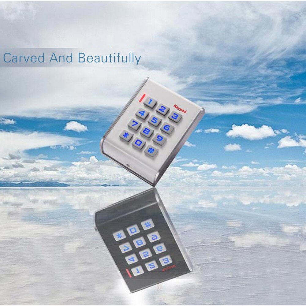 Waterproof Rfid door access control system 125KHz Card Reader password keypad digital panel wiegand 26/34 access control KIT