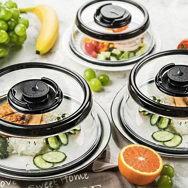 Vacuum food sealer mintiml dæksel vakuum komfur instant food sealer sort dæksel til skåle tallerkener køkken tilbehør