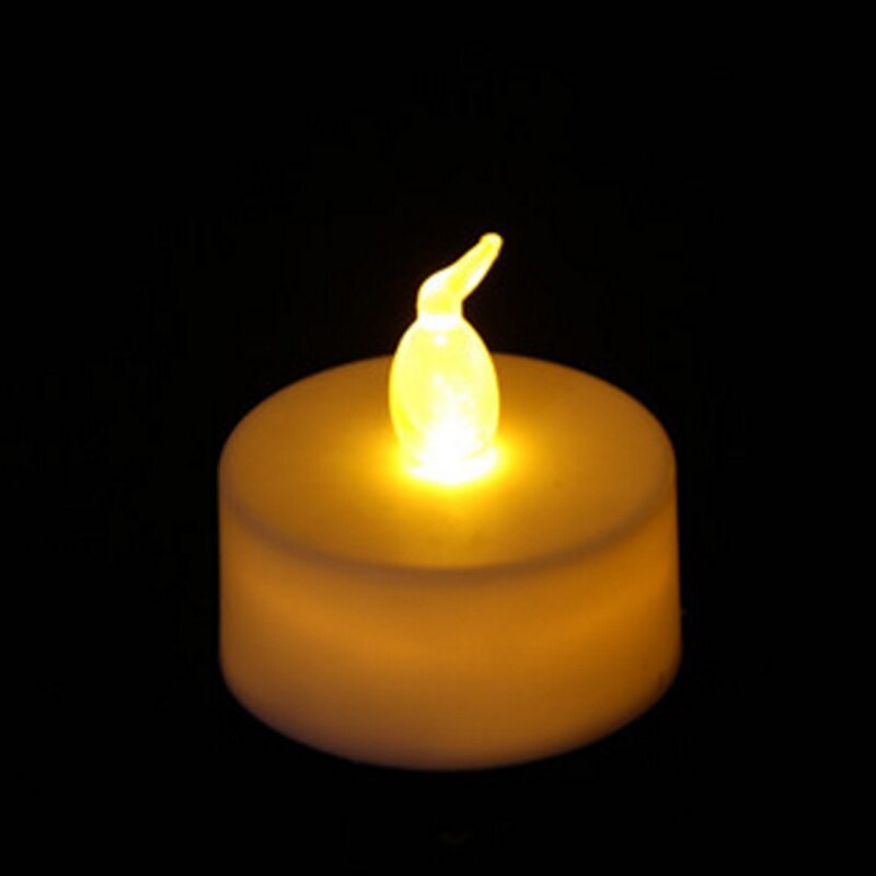 Flameless Electronic LED Candle Tealight Candles Battery Operated for Wedding Birthday Party Christmas Home: Default Title