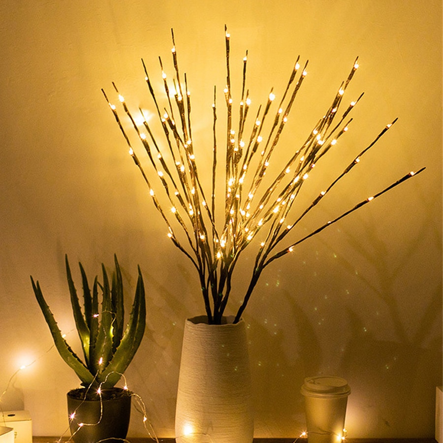 Natural Willow Branches 16 Light LED Battery Lighted Branch main image 1