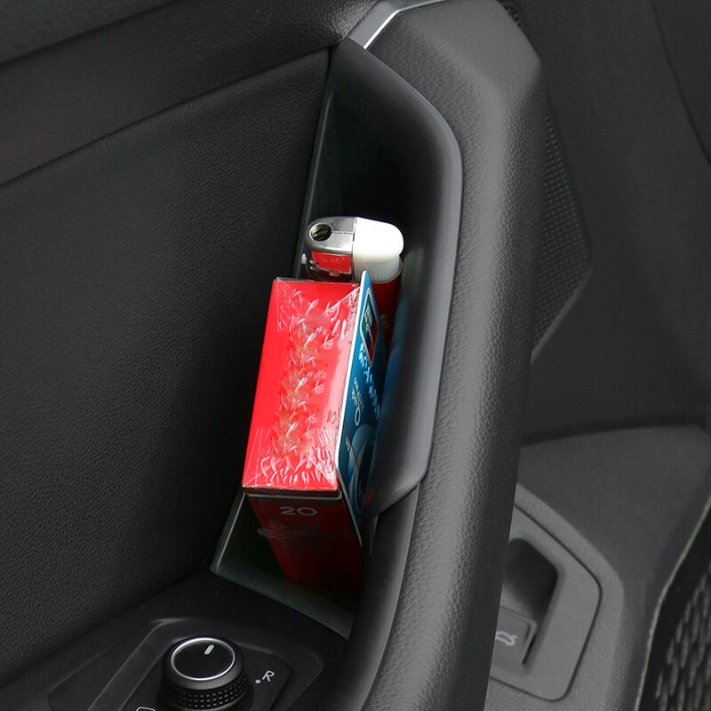For Volkswagen Arteon / Passat B8 Plastic Interior Front Door Storage Box Organizer Container Tray 2pcs Car Styling