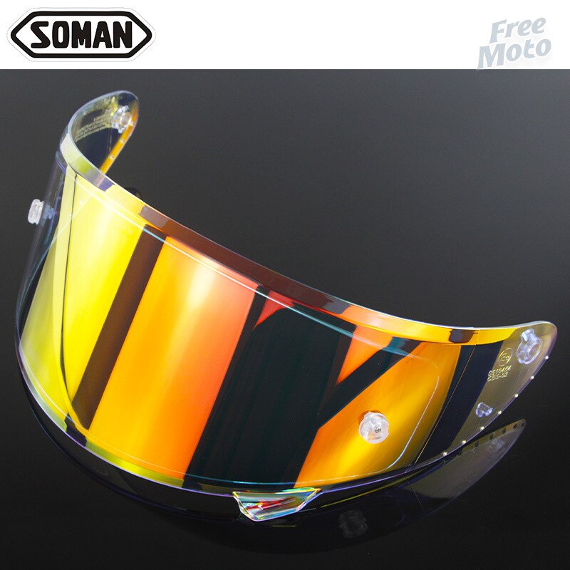 SOMAN-visera solar para casco de motocicleta SOMAN 961 X7 X8, protección solar UV, antideslumbrante, accesorios para casco de motocicleta: Revo for day night 1
